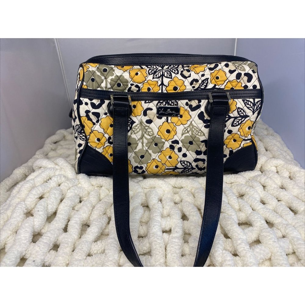 Vera Bradley~Handbag, Purse~Caroline with leather trim in Go Wild pattern